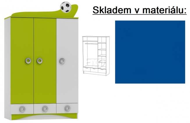 Skříň Football - 10 - modrá - SKLADEM